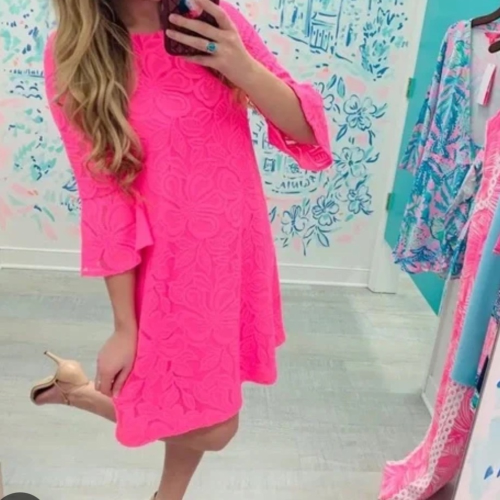 Lilly Pulitzer Pink Lace Dress